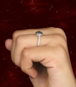 Emerald Diamond | Natural Diamond Ring | Salt And Pepper Color Gold Ring | Engagement Ring - Image 8