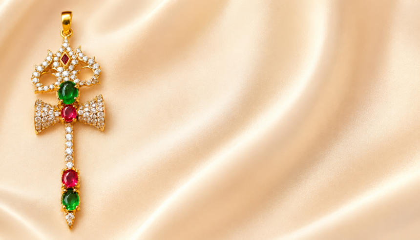 Traditional Divine Gold-Plated Pendant