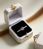 Cushion Diamond | Natural Diamond Ring | Pink Color Gold Ring | Engagement Ring - Image 5