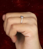Cushion Diamond | Natural Diamond Ring | Pink Color Gold Ring | Engagement Ring - Image 9