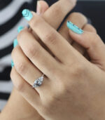 Oval Diamond | Salt And Pepper Diamond | Natural Diamond Ring | Gold Ring | Engagement Ring - Image 11