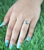 Oval Diamond | Salt And Pepper Diamond | Natural Diamond Ring | Gold Ring | Engagement Ring - Image 9
