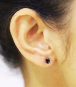 Diamond Pendant-Ear ring | Heart Diamond | Black Diamond | Yellow Gold | Bridal Necklace - Image 5