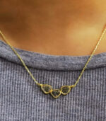 Diamond Pendant | Slice Diamond | Salt And Pepper Diamond | Yellow Gold Pendant | Bridal Necklace Pendant - Image 2