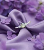 Round Rose Cut Shape Diamond Engagement Ring | Wedding Diamond Ring - Image 10