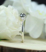 Round Rose Cut Shape Diamond Engagement Ring | Wedding Diamond Ring - Image 8