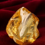 0.54 CT Rough Shape Natural Diamond Orange Color VS Clarity (4.50 MM)