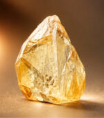 0.54 CT Rough Shape Natural Diamond Orange Color VS Clarity (4.50 MM) - Image 2