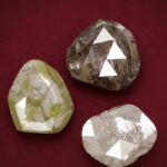 1.02 CT (3 Pcs) Rosecut Polki Natural Diamond Fancy Color Clarity I3 (5.69 MM)