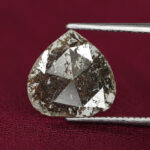 2.47 CT/2 Pcs Natural Pear Slice Diamond Brown Color Clarity I3 (10.29 MM)