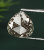 2.47 CT/2 Pcs Natural Pear Slice Diamond Brown Color Clarity I3 (10.29 MM) - Image 2