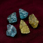 2.10 CT/6 Pcs Natural Rough Diamond Enhanced Mix Fancy Color Clarity I3 (6.32 MM)