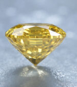 0.28 CT Natural Cushion Diamond Enhanced Orange Color Clarity VS1 (3.47 MM) - Image 2