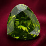 0.21 CT Natural Heart Diamond Enhanced Green Color Clarity VS1 (3.96 MM)