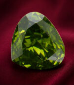 0.21 CT Natural Heart Diamond Enhanced Green Color Clarity VS1 (3.96 MM)