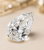 GIA Cerified 1.23 CT Pear Shape Natural Diamond G Color VS1 Clarity (9.72 MM) - Image 4