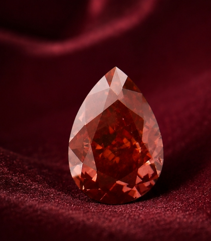 0.10 CT Natural Pear Diamond Enhanced Pink Color Clarity VS2 (3.64 MM) 0.10 CT Natural Pear Diamond Enhanced Pink Color Clarity VS2 (3.64 MM)