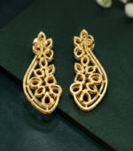 Yellow Gold Multi-Gemstone Diamond Earrings | Natural Gemstone Statement Earrings | Designer Fine Jewellery - Image 3