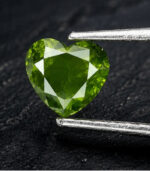 0.39 CT Natural Heart Diamond Enhanced Green Color Clarity I1 (4.70 MM) - Image 4