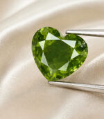 0.39 CT Natural Heart Diamond Enhanced Green Color Clarity I1 (4.70 MM) - Image 3