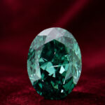 0.19 CT Natural Oval Diamond Enhanced Blue Color Clarity SI2 (3.99 MM)