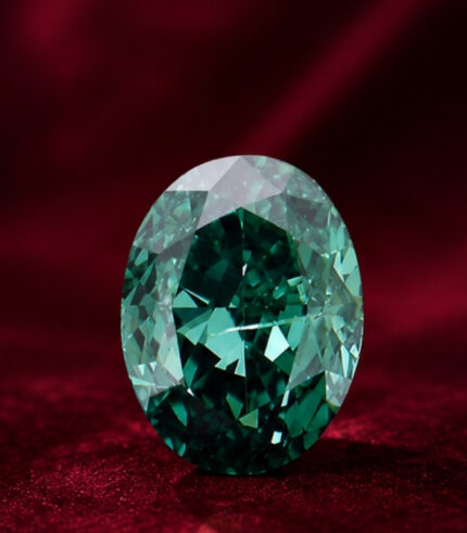 0.19 CT Natural Oval Diamond Enhanced Blue Color Clarity SI2 (3.99 MM)