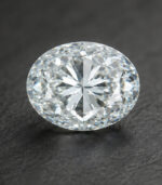 0.10 CT Natural Oval Diamond Enhanced Greenish Blue Color Clarity VS1 (3.14 MM) - Image 2