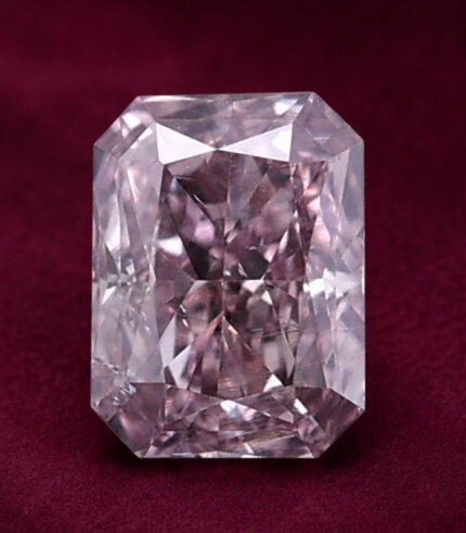 GIA Certified 0.27 CT Radiant Diamond Pink Brown Color Natural Loose Diamond SI2 Clarity (4.41 MM)