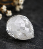 1.41 CT Briolette Shape Natural Diamond White Color I2 Clarity - Image 4