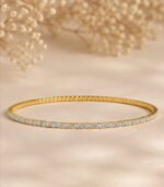 Natural Diamond Full Eternity Bangle | Diamond Eternity Gold Bangle for Women | Fine Jewellery - Image 2