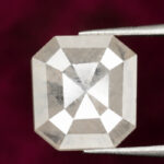 2.14 CT Square Emerald Natural Diamond White Color Clarity I3 (8.41 MM)