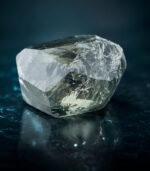 3.10 CT Natural Rough Diamond Enhanced Blue Color Clarity VS2 (8.21 MM) - Image 2