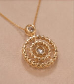 Yellow Gold Pendant Set for Women | Elegant Fine Gold Jewellery - Image 4