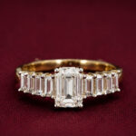 Yellow Gold Diamond Band Ring for Women | Elegant Everyday Ring