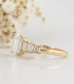 Yellow Gold Diamond Band Ring for Women | Elegant Everyday Ring - Image 3