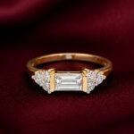 Yellow Gold Diamond Ring for Women | Elegant Minimal Gold Ring