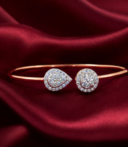 Rose & White Gold Bracelet for Women | Elegant Fine Gold Jewellery