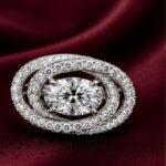 Yellow Gold Diamond Stud Earrings | Floral Cluster Gold Earrings for Women | Elegant Fine Jewellery
