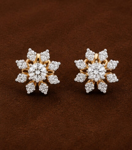 Yellow Gold Earrings for Women | Elegant Fine Gold Jewellery