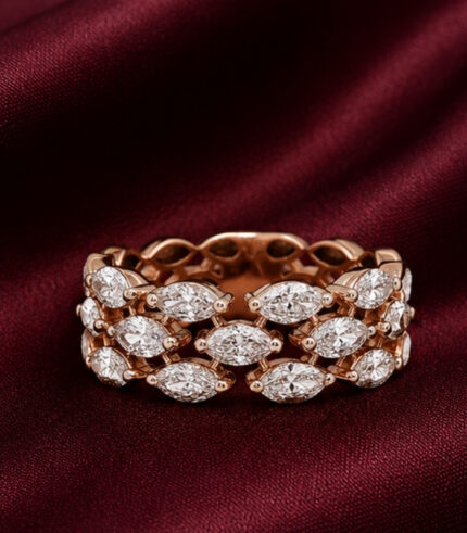 Rose Gold Ring for Women | Elegant Fine Gold Jewellery