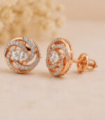Rose Gold Earrings for Women | Elegant Fine Gold Jewellery - Image 2