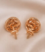 Rose Gold Earrings for Women | Elegant Fine Gold Jewellery - Image 3