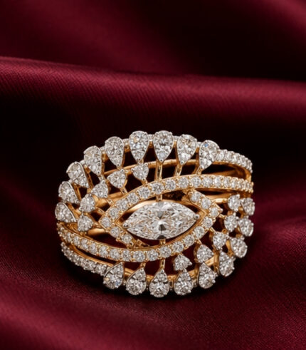 Yellow Gold Ring for Women | Elegant Fine Gold Jewellery