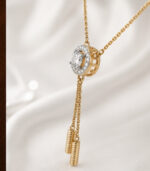 Yellow Gold Pendant Set for Women | Elegant Fine Gold Jewellery - Image 3