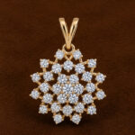 Yellow Gold Pendant Set for Women | Elegant Fine Gold Jewellery