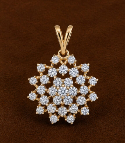 Yellow Gold Pendant Set for Women | Elegant Fine Gold Jewellery