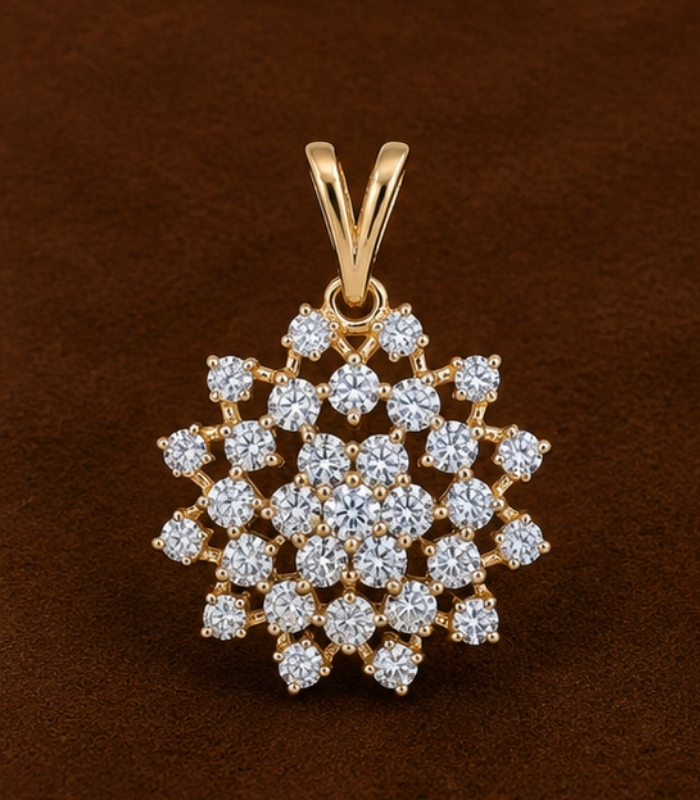 Yellow Gold Pendant Set for Women | Elegant Fine Gold Jewellery Yellow Gold Pendant Set for Women | Elegant Fine Gold Jewellery