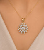 Yellow Gold Pendant Set for Women | Elegant Fine Gold Jewellery - Image 4