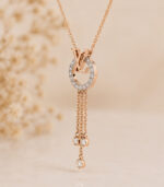 Rose Gold Pendant Set for Women | Elegant Fine Gold Jewellery - Image 2