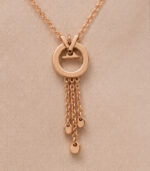 Rose Gold Pendant Set for Women | Elegant Fine Gold Jewellery - Image 3